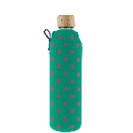 Drink it Sklenená fľaša s neoprénovým obalom Bublinka 350ml