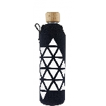 Drink it Sklenená fľaša s neoprénovým obalom Triangel 350ml