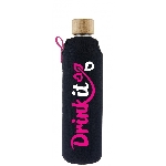 Drink it Sklenená fľaša s neoprénovým obalom Neonka 350ml