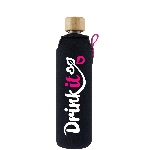 Drink it Sklenená fľaša s neoprénovým obalom Neonka 350ml