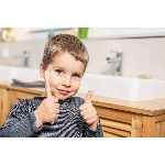 Pandoo Bambusová kefka pre deti Medium Soft sada 4 ks