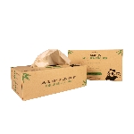 Pandoo Jednorazové bambusové vreckovky 3 vrstvové balenie 100 ks