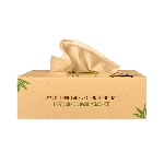 Pandoo Jednorazové bambusové vreckovky 3 vrstvové balenie 100 ks