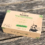 Pandoo Jednorazové bambusové vreckovky 3 vrstvové balenie 100 ks