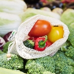 Pandoo Sieťový sáčok z bio bavlny na ovocie a zeleninu set 3 ks