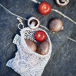 Pandoo Síťový sáček z bio bavlny na ovoce, zeleninu a chleba set 7 ks