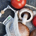 Pandoo Síťový sáček z bio bavlny na ovoce, zeleninu a chleba set 7 ks