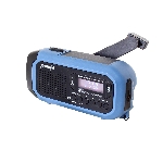 POWERplus Hyena Solárne rádio DAB, FM s dynamom, powerbankou, svetlom a hodinami