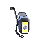 POWERplus Hyena Solárne rádio DAB, FM s dynamom, powerbankou, svetlom a hodinami