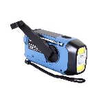 POWERplus Hyena Solárne rádio DAB, FM s dynamom, powerbankou, svetlom a hodinami