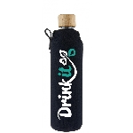 Drink it Sklenená fľaša s neoprénovým obalom Klasik 350ml