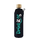 Drink it Sklenená fľaša s neoprénovým obalom Klasik 350ml