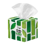 Cheeky Panda Jednorazové bambusové vreckovky biele 3 vrstvové balenie v boxe 56 ks