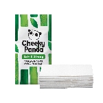 Cheeky Panda Jednorazové vreckové bambusové vreckovky biele 3 vrstvové balenie 8 ks