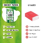 Cheeky Panda Jednorazové vreckové bambusové vreckovky biele 3 vrstvové balenie 8 ks
