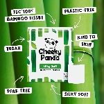 Cheeky Panda Bambusový toaletný papier biely 3 vrstvový balenie 9 ks