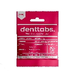 DENTTABS prírodná zubná pasta v tabletách s fluoridom jahoda 125 ks