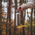 Pandoo Nerezová termoska s bambusovým viečkom 750 ml