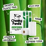 Cheeky Panda Jednorazové bambusové kuchynské utierky biele 2 vrstvové balenie 2 ks