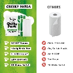 Cheeky Panda Jednorazové bambusové kuchynské utierky biele 2 vrstvové balenie 2 ks