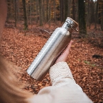 Pandoo Nerezová termoska s bambusovým viečkom 1000 ml