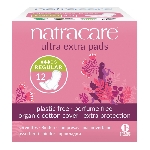 Natracare Menštruačné vložky Ultra Extra Normal s krídelkami 12 ks