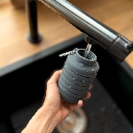 Pandoo Skladacia silikónová fľaša na pitie 700 ml fialová