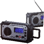 POWERplus Bison Solárne rádio DAB, FM s dynamom, powerbankou a svetlom