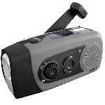 POWERplus Coyote Solárne LED svietidlo s dynamom, FM rádiom a powebankou 3v1