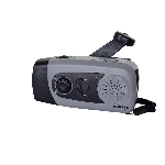 POWERplus Coyote Solárne LED svietidlo s dynamom, FM rádiom a powebankou 3v1