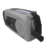 POWERplus Coyote Solárne LED svietidlo s dynamom, FM rádiom a powebankou 3v1