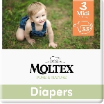Moltex Pure and Nature Midi 4-9 kg Ekonomické balenie 4 x 33 ks
