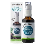 Viridian Elderberry Throat Spray Organic Sprej pri bolesti v krku a kašli Bio 50ml