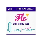 FLO Ultra tenké menštruačné vložky z bio bambusu s krídelkami 10 ks extra absorpčné