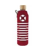 Drink it Sklenená fľaša s neoprénovým obalom Rozmarné léto 350ml
