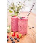 Tierra Verde Brčko nerezové široké na smoothie 1ks